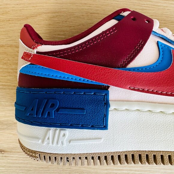 ❤️Nike Air Force 1 Low Shadow Sz 7 Women Shoes Pink Burgundy Sneaker CI0919-601 - Picture 11 of 12